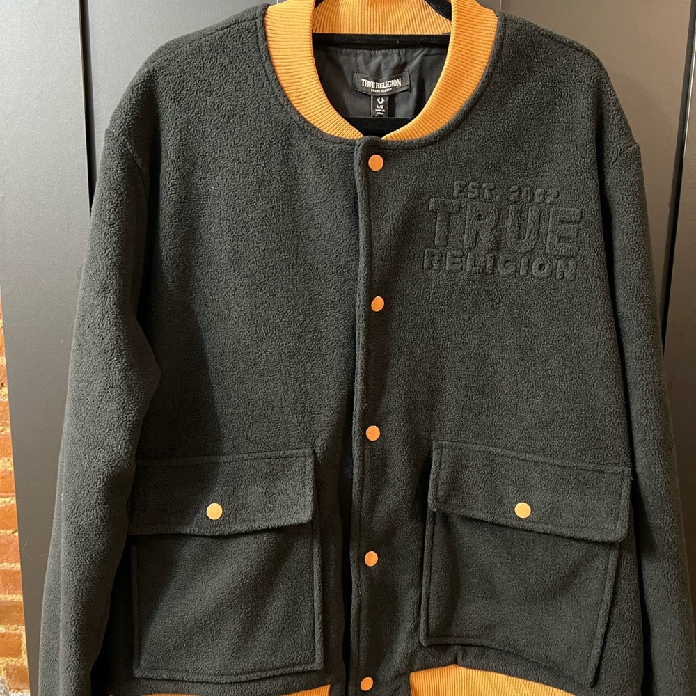 True Religion Mens Bomber Jacket - Picture 4 of 13